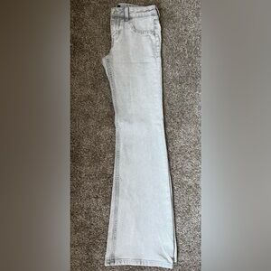 H&M Light Gray Flare Jeans